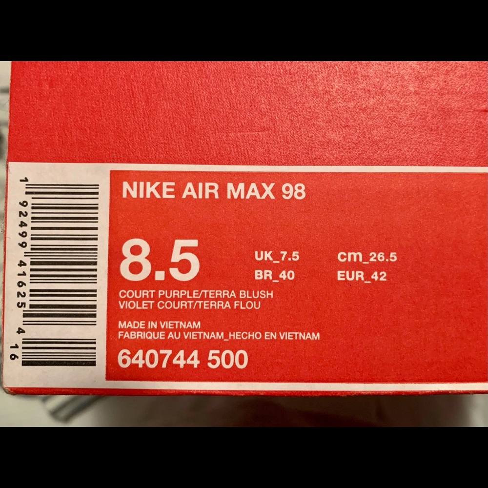 Nike Air Max 98 Charlotte Hornets - Picture 4 of 4